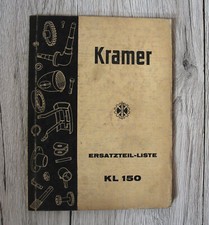 Original Kramer Ersatzteilliste KL150 Traktor