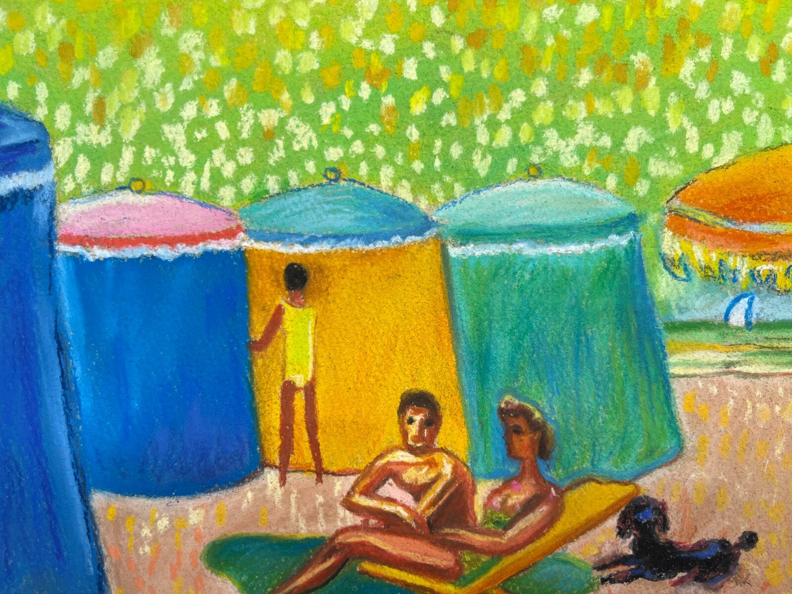 KEES VAN DONGEN Drawing on paper (Handmade) signed and stamped vtg art mixed med thumbnail 2