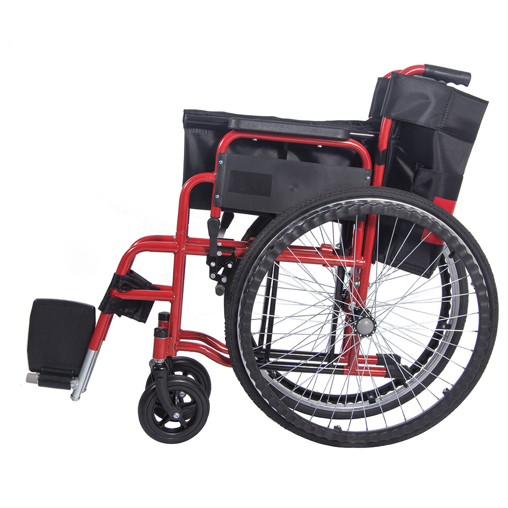 AID Wheelchair Self Propelled Folding Lightweight Transit Travel Wheelchair eBay