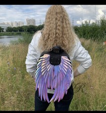 Wings Backpack Iridescent Leather Bag “lyurom Studio” Rare Sold Out From Russia