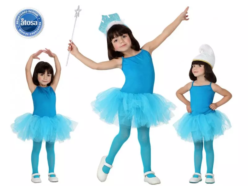 Nuovo vestito da Ballerina per bambina Tutu di balletto professionale blu  vestito da ballo per bambini