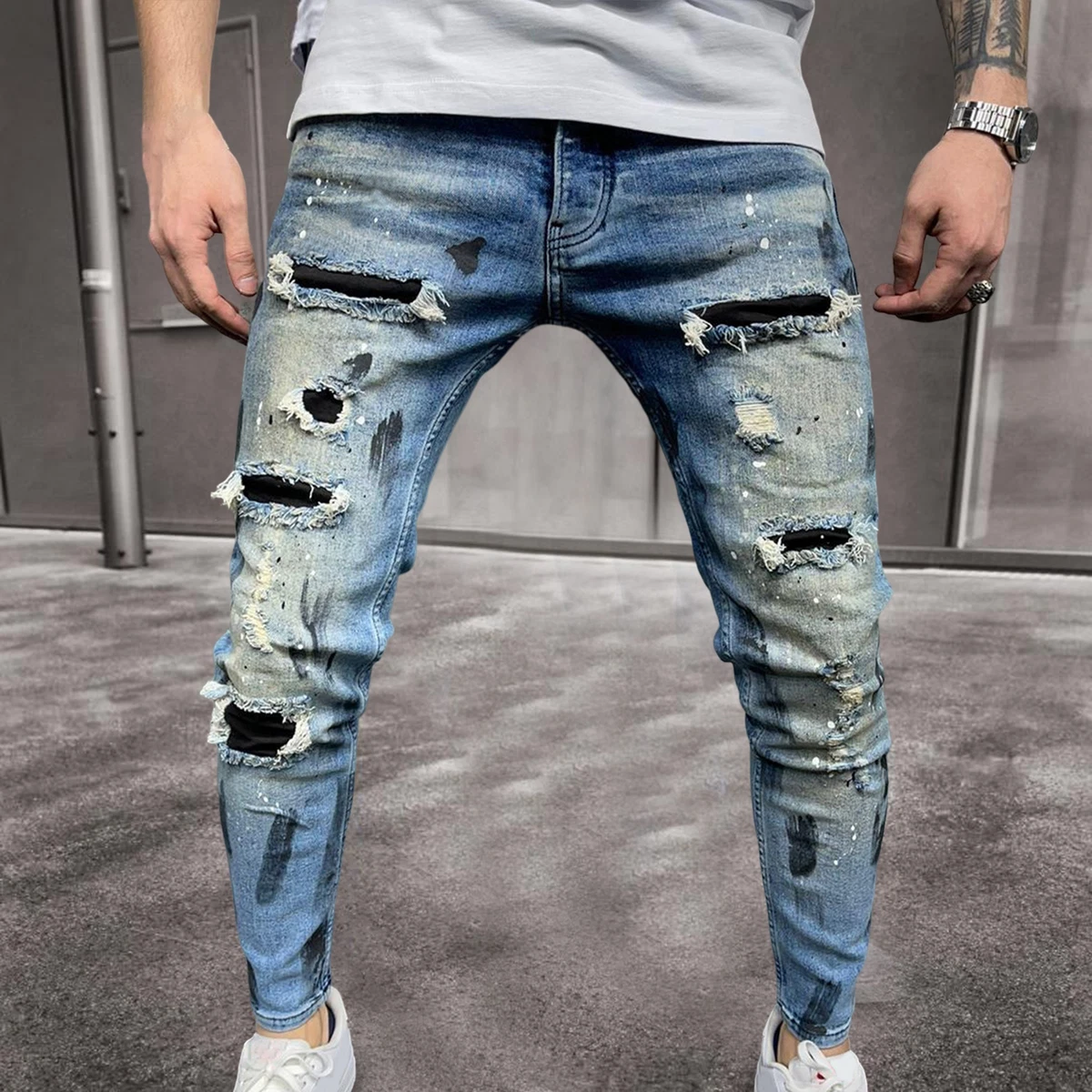 Cool design store jeans