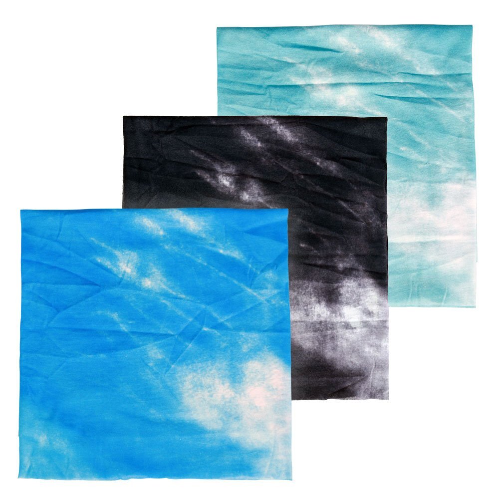 Oxford Products Neck Tube 3-Pack Tie Dye Blue Warmer Motorcycle