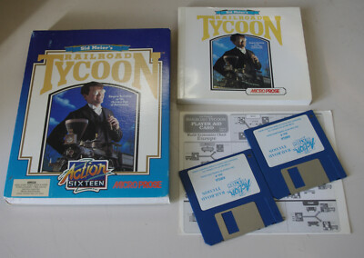 SID MEIER´S RAILROAD TYCOON - FÜR AMIGA 500 - MICROPROSE - BIG BOX