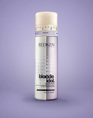 REDKEN BLONDE IDOL CUSTOM TONE DAILY TREATMENT 6.6 OZ  Violet & Gold