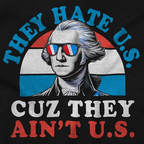They Hate U.S Cuz They Ain't U.S. Washington Youth Hooded Sweatshirt Boy or Girl - Picture 2 of 7