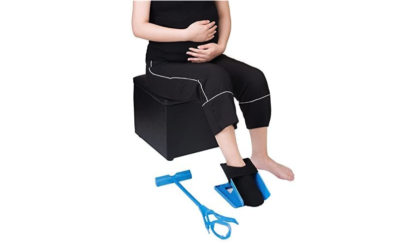 Enfile-chaussettes Aide à L'habillage Pour Personnes âgées Ou Enceintes - Bleu - Neuf