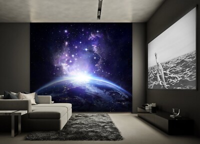 3D Planet Sterne Q7917 Tapete Wandgemälde Fototapete Selbstklebend Kay