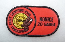 Vintage National Skeet Shooting Association Novice 20 Gauge Jacket Patch