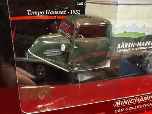 1952 TEMPO HANSEAT KASTEN BÄREN-MARKE 1:18 MINICHAMPS 150099045 Selten OVP - Bild 3 von 7