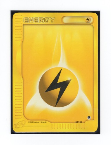 1999 energy pokemon card value ENERGY YELLOW LIGHTNING 100/102 POKEMON CARD 1999 BASE SET