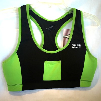 sports bra with zipper pocket