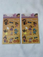 DORA the Explorer Scrapbook Halloween Stickers Boots Candy Corn Ghost Pumpkins