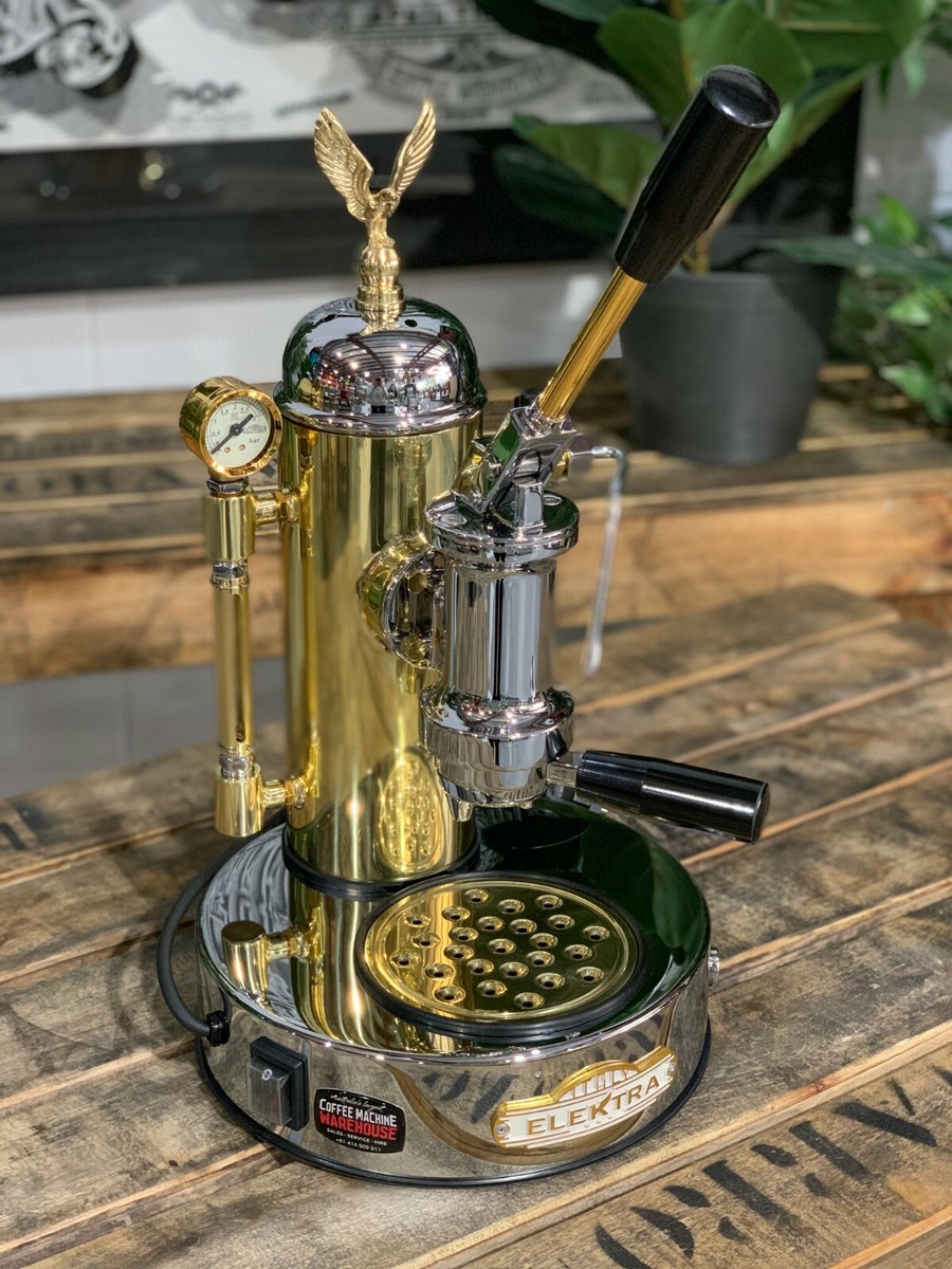 ELEKTRA MICRO CASA LEVA GROUP BRAND NEW GOLD CHROME ESPRESSO