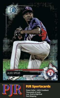 2017 Bowman Chrome #BCP68 Alex Speas Texas Rangers  Mega Box