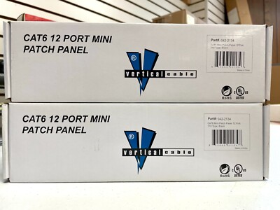 VerticalCable CAT6 Port Mini Patch Panel 110 Type