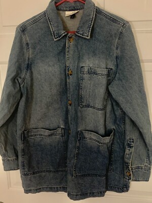 Women s Universal Threads Denim Jean Jacket Size S Pockets Button Up READ