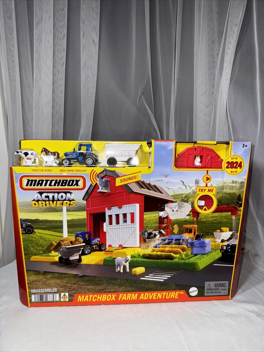 Matchbox Action Drivers Farm Adventure Playset 1:64 Scale Tractor