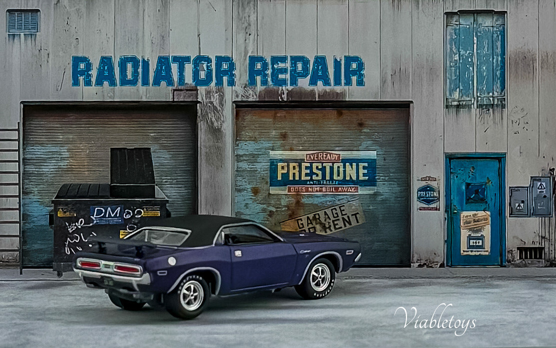 1/64 Scale Paper Pop Up Diorama Photo Prop display For Diecast Vehicles Handmade