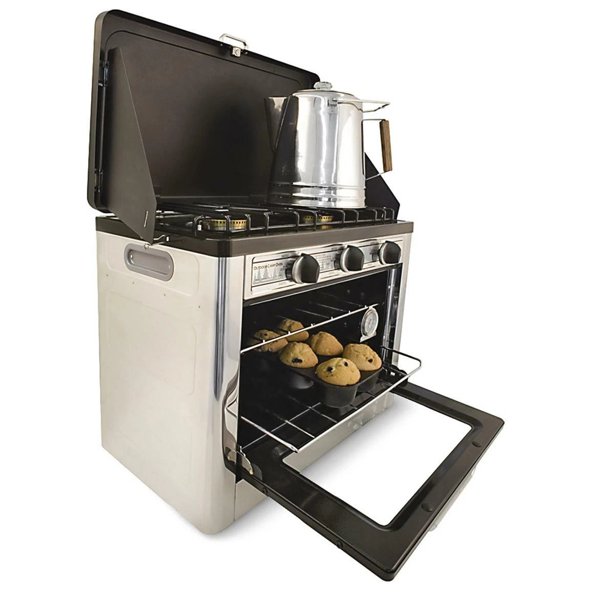 New Stainless Steel Camp Chef Deluxe Outdoor Camping Oven | eBay