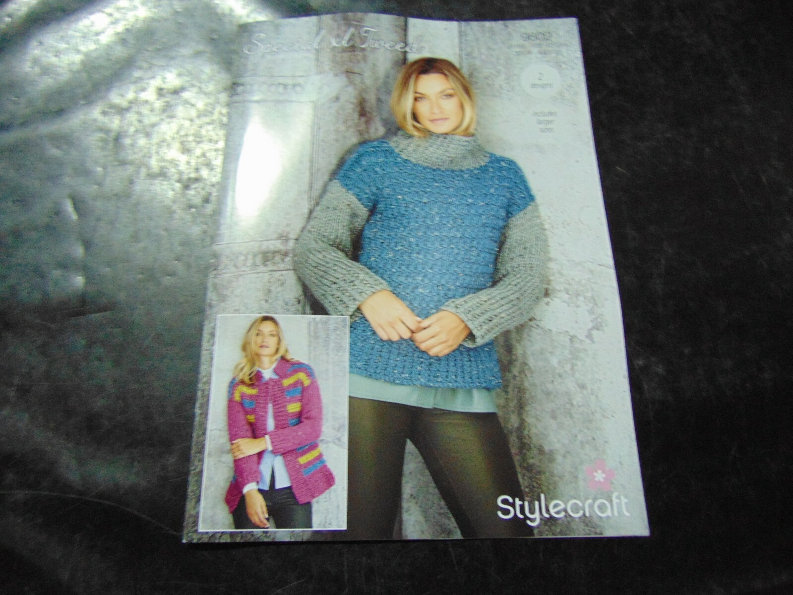 Stylecraft Special XL Tweed Super Chunky Pattern 9809 Jacket & Sweater