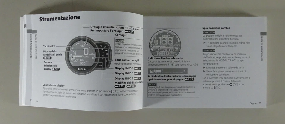 Manuale d'uso Honda CMX 1100 Rebel A partire dal 04/2021 - Bild 4 von 4
