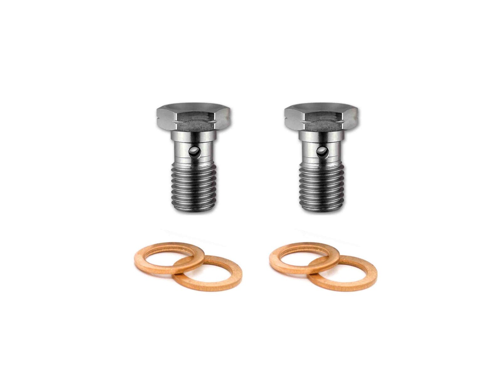 Raccord Banjo M18x1.5 Avec Rondelles Cuivre | Pour Système De Freinage/moteur | Boulon Et Vis Inclus | Pièce Auto Remplacement - 5