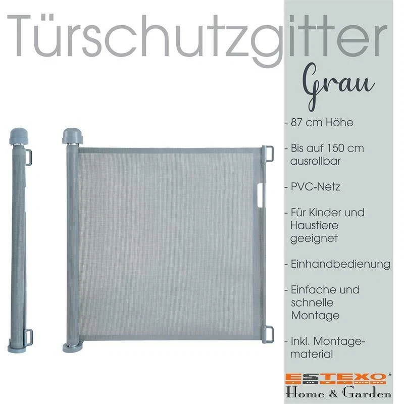 Türschutzgitter Treppenschutzgitter Türgitter Absperrgitter Treppenschutzrollo - Bild 2 von 4