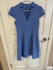 Vince Camuto Blue V-neck Dress Size 8