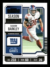 2023 Panini Contenders - Season Ticket #77 Saquon Barkley