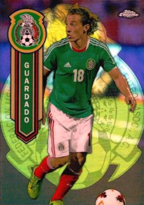 2014 Topps Chrome Major League Soccer Mexican National Team Players Purple