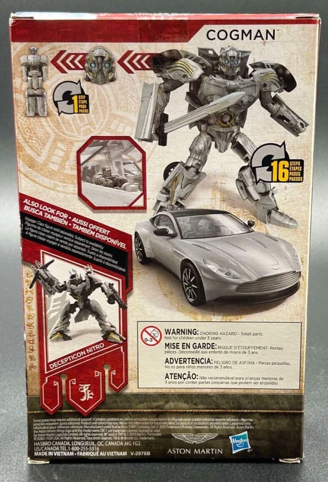 Hasbro Transformers Mv5 The Last Knight Deluxe Class Cogman NEW MISB - Image 2 of 2