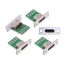 5Pcs USB C Connector 24Pin Female Socket Port Repair Replacement Solder Adapter