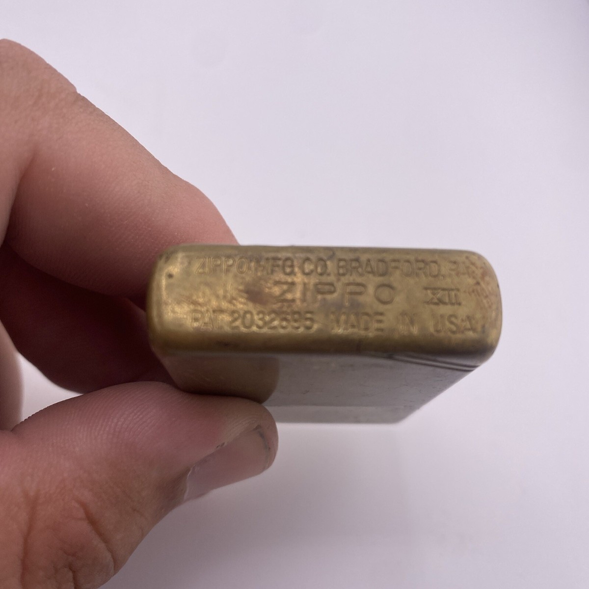 Zippo Lighter Brass Replica Slashed Corners | eBay