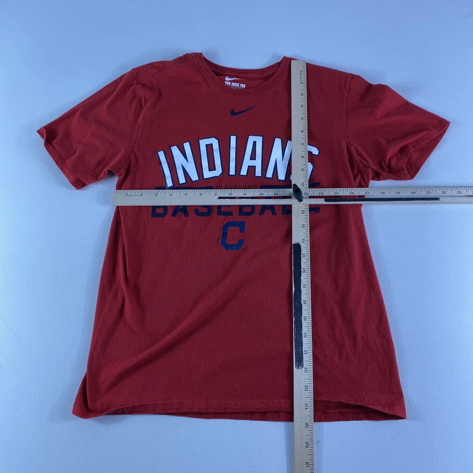 Camiseta Nike Cleveland Indians Camiseta MLB Béisbol Roja Para Hombre Mediana Manga Corta Foto 4 de 4