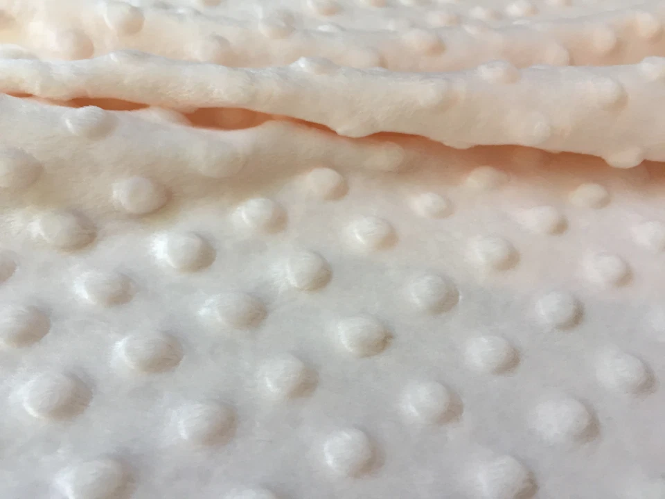 Tissu polaire doux super doux à pois à fossettes - largeur 150 cm - peluche R... - Photo 1/1