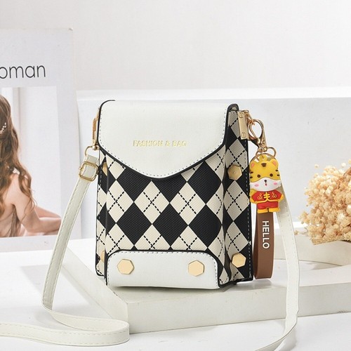 All-match Shoulder Bag Wide Strap Small Square Bag Crossbody Bag for Phone - Picture 6 of 13