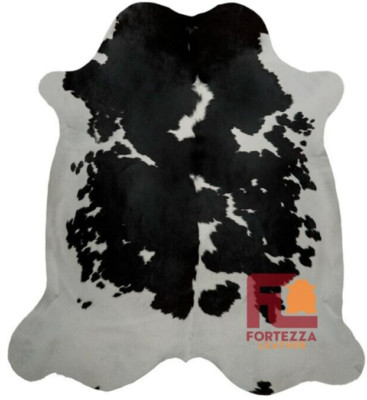 Cowhide Rug Authentic black and white | Premium Quality | Extra Large 6'x7'- 8'