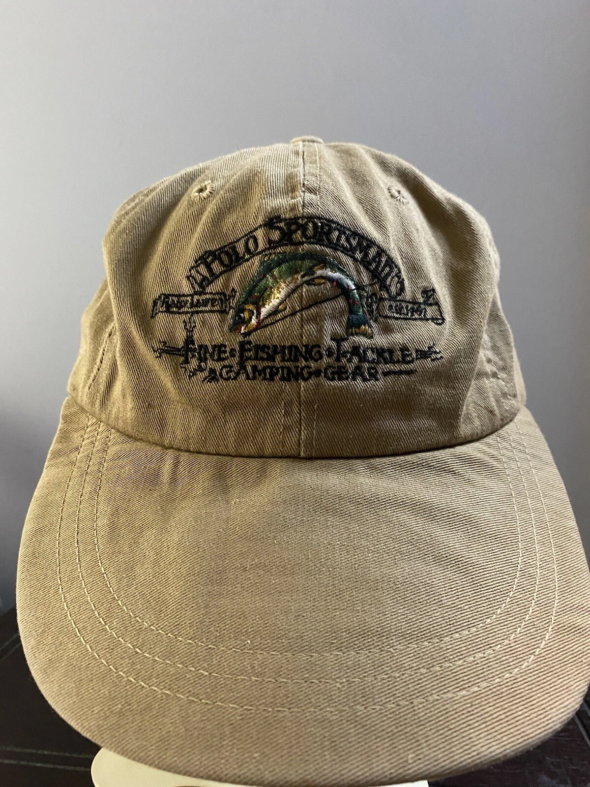 Ralph Lauren Polo Country Polo Sportsman Hat Cap Fitted Long Bill Fishing 90s