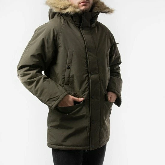 Jacket Parka Man Carhartt WIP Anchorage Parka Mod. I000728 Cypress  Green/Black