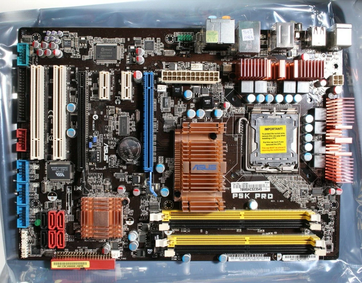 Factory Refurbished ASUS P5K PRO Rev 1.02G LGA775 Motherboard.