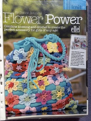  Anfänger EINFACHE Strick- & Häkelanleitung Handtaschen Tragetasche Flower Power