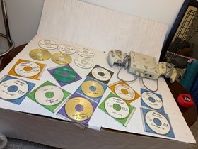 Sega Dreamcast Console Bundle w/ 2 Original Controllers Untested No Cords As-Is