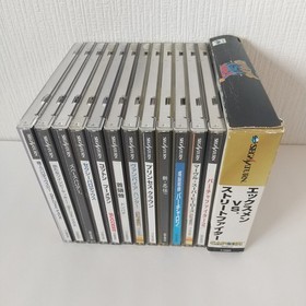 Sega Saturn Lot 13 Game Set Cotton Boomerang X-Men vs Street Fighter w/RAM Japan