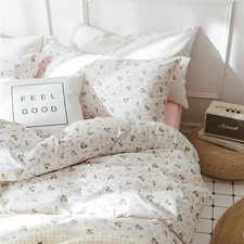 Floral Twin XL Comforter Set with Pillowcases - Vintage Pink Garden Print