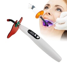 Dental LED Wireless Curing Light Metal Head Teeth Resin Cure Lamp Dental Curing