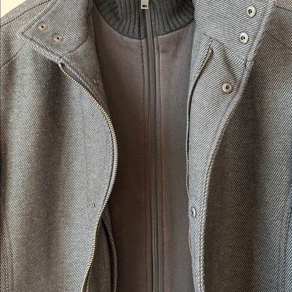 ZARA Men's Large Removable Collar Coat thumbnail 5