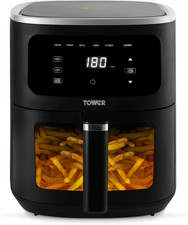 Tower T17174 Vortx Vizion 4L Air Fryer with Digital Control Panel, 6 Pre-Sets, 6
