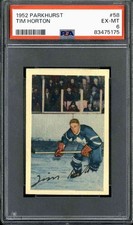 1952 Parkhurst #58 Tim Horton (Rookie Card) - PSA 6