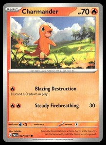Charmander 007/091 Paldean Fates Common